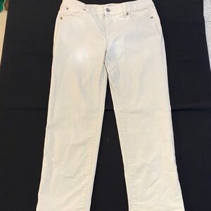 Talbots Off-White Straight Leg Jeans